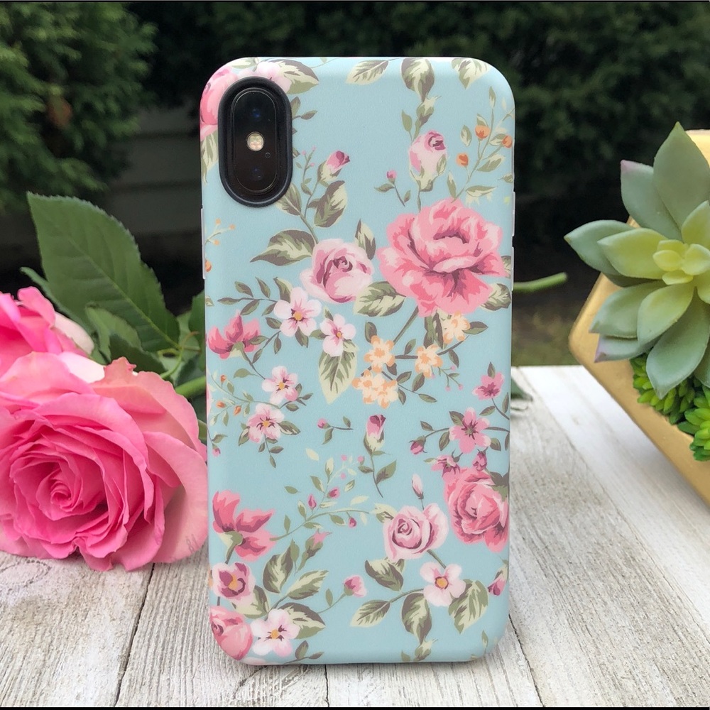 NEW iPhone Xs Max/Xs/X Pink Roses Case 🌷🌷
